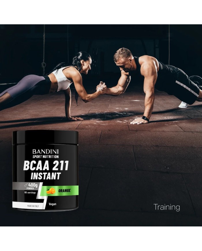 BCAA 2:1:1 pure powder in 400 g orange flavour - Sport nutrition