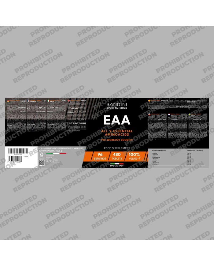 EAA Essential Amino Acids 480 Tablets for Muscle Growth