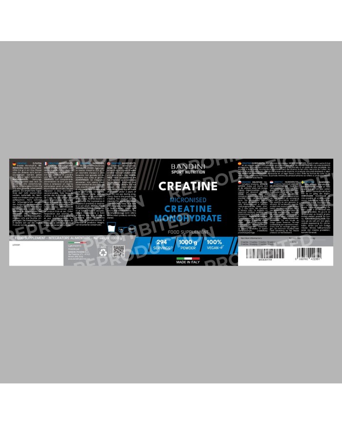 Best Creatine Monohydrate Powder 1 Kg - Sport Food Supplement