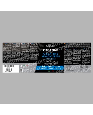 Creatine Monohydrate 500 Tablets - Sport Food Supplement