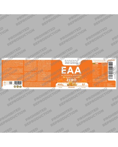 EAA Pure Essential Amino acids Powder 400 g orange-flavored