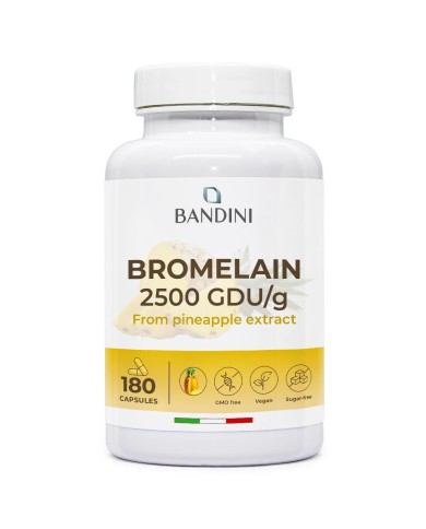Bromelain 180 Capsules - digestive function, microcirculation