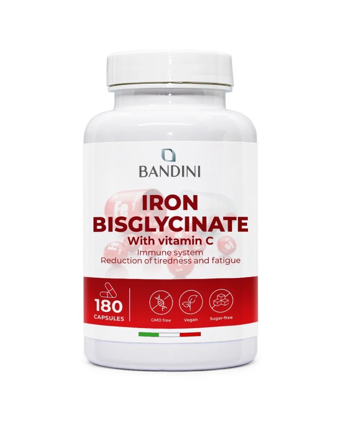 Iron Bisglycinate - 180 Capsules - oxygen transport in the body