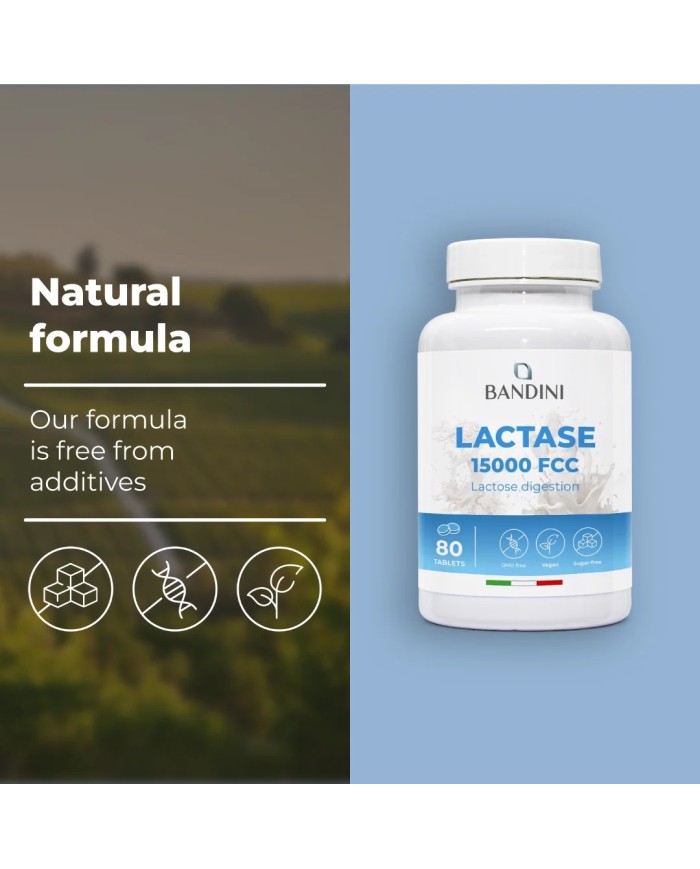 Lactase 15.000 FCC – 80 tablets