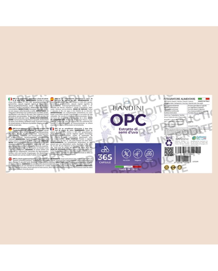 OPC 365 Grape Seed Extract - Anti inflammatory Food Supplement