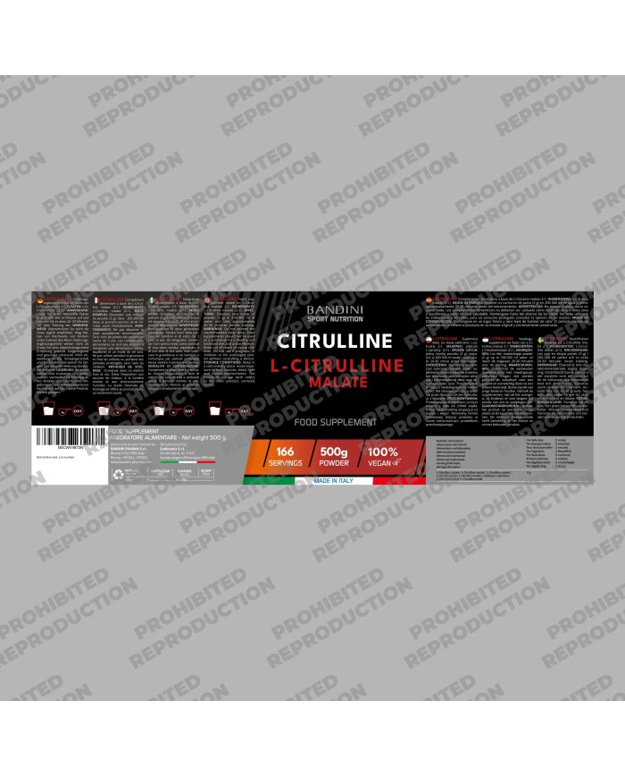 High-dose 500 g Citrulline Malate for bodybuilders