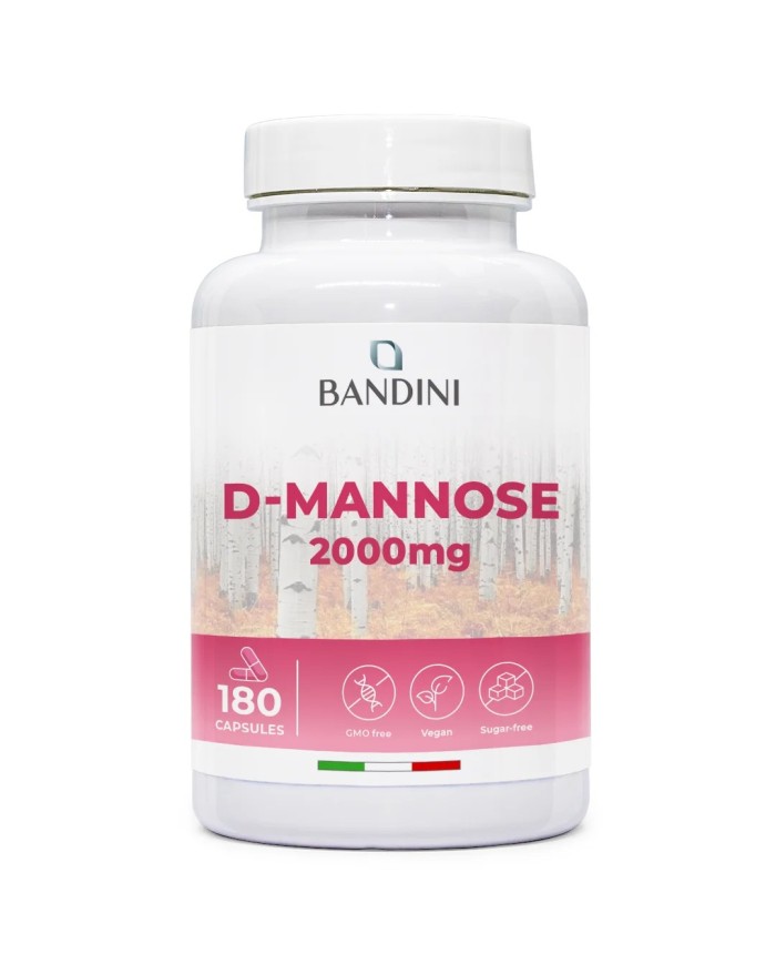 D-mannose 180 capsules - Supplement for cystitis