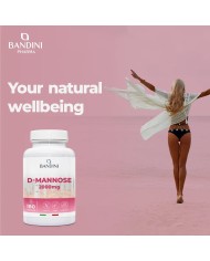 D-mannose 180 capsules - Supplement for cystitis