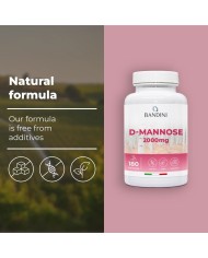 D-mannose 180 capsules - Supplement for cystitis
