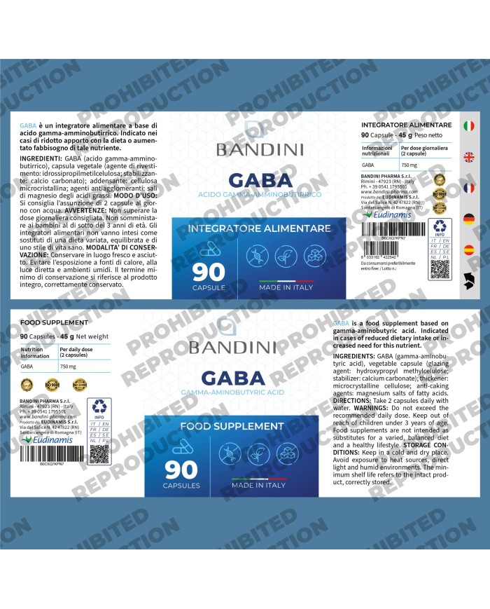 Gaba - 90 capsule di acido gamma-amminobutirrico