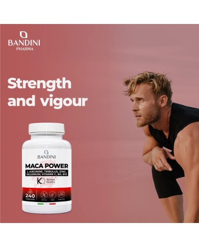 Maca Power 240 high-dose capsules with Arginine and Tribulus