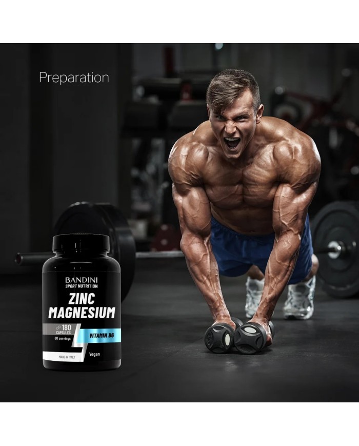 Zinc and Magnesium 180 capsules with vitamin B