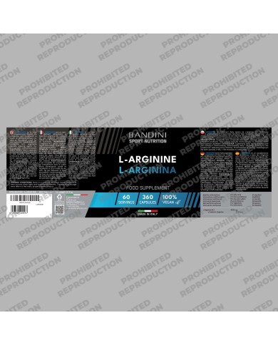 L-Arginine 4500mg - Arginine hydrochloride 360 capsules