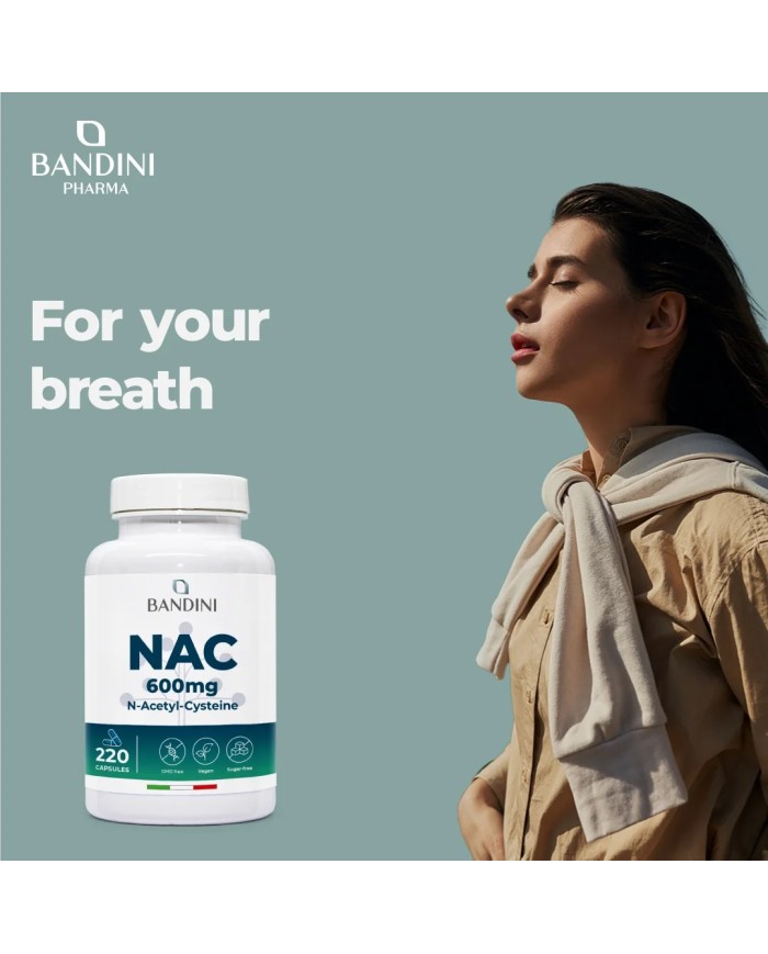 NAC N-Acetyl-Cysteine 600mg | 220 Capsules | Immune system