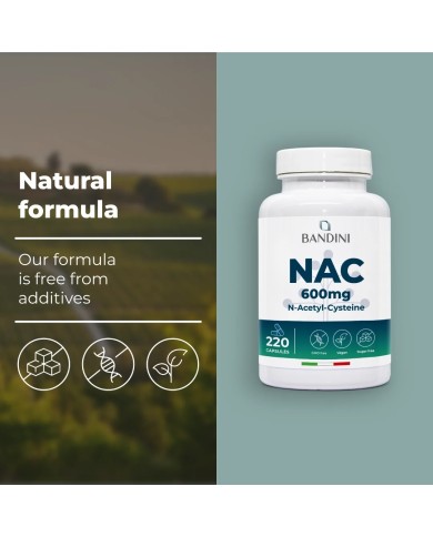 NAC N-Acetyl-Cysteine 600mg | 220 Capsules | Immune system