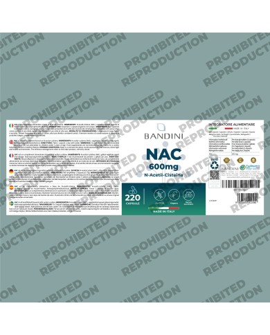NAC N-Acetyl-Cysteine 600mg | 220 Capsules | Immune system