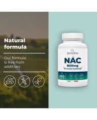 NAC N-Acetyl-Cysteine 800mg | 220 Capsules | Immune Defence