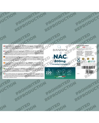 NAC N-Acetyl-Cysteine 800mg | 220 Capsules | Immune Defence