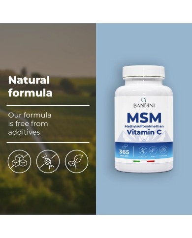 MSM 365 tablets - Healthy Bones, Joints, Nails and Hair