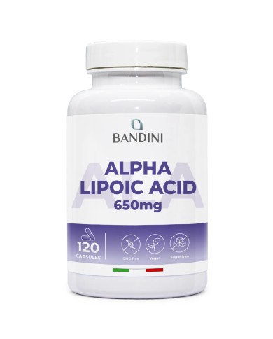 Alpha Lipoic Acid 650 mg 120 capsules | Natural antioxidant