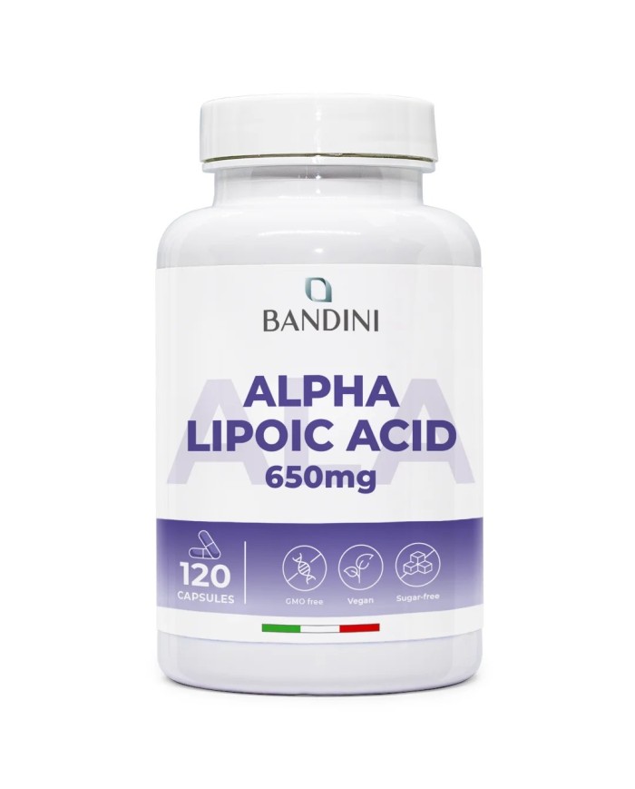 Alpha Lipoic Acid 650 mg 120 capsules | Natural antioxidant