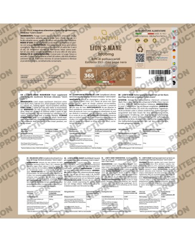 Lion's Mane 365 tablets - Intenstinal and cognitive health