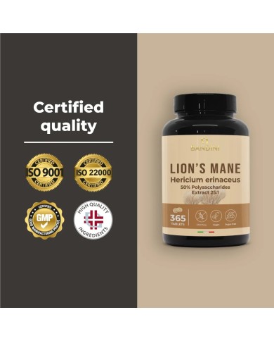 Lion's Mane 365 tablets - Intenstinal and cognitive health