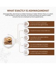 Ashwagandha Organic Supplement - Indian Ginseng 180 capsules
