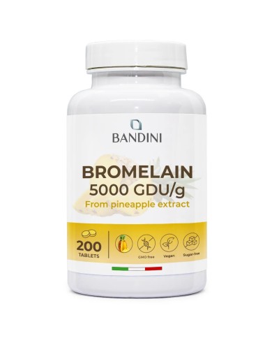 Bromelain supplement 200 tablets - Draining pineapple extract