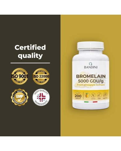 Bromelain supplement 200 tablets - Draining pineapple extract