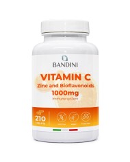 Vitamin C 1000mg 210 tablets food supplement with Zinc