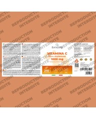 Vitamin C 1000mg 210 tablets food supplement with Zinc