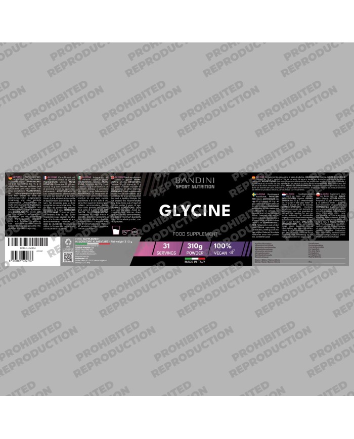 Glycine pure Powder - Amino acid for joint health, fights fatigue