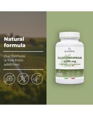 Glucomannan high strength capsules with B3, Chromium, Inulin