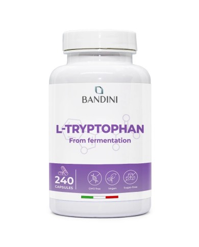L tryptophan 240 capsules for sleep and mental wellbeing