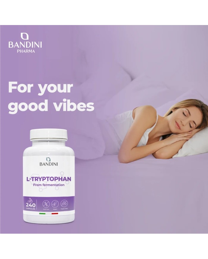 L tryptophan 240 capsules for sleep and mental wellbeing