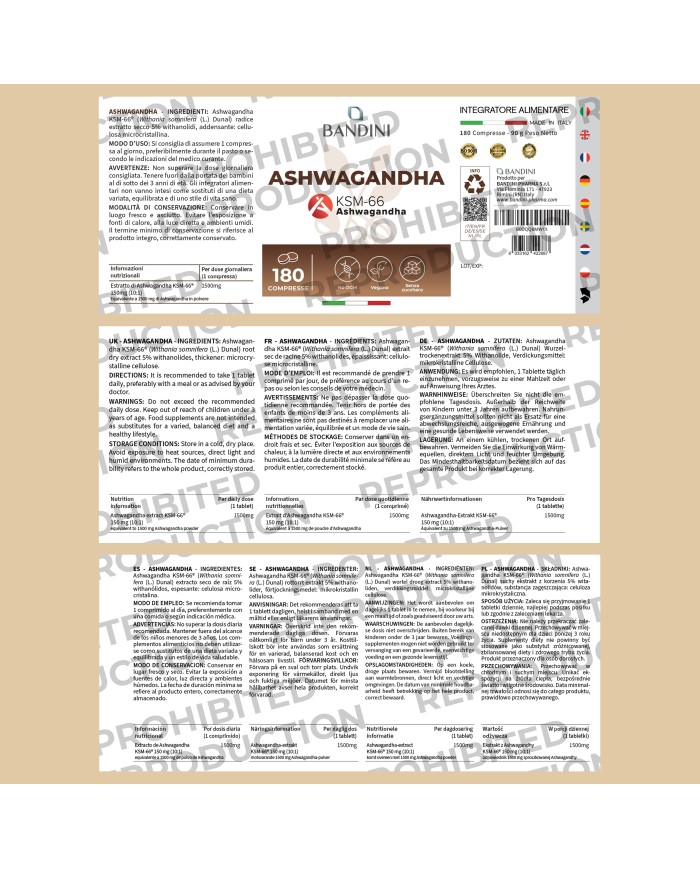 Ashwagandha tablets - Indian ginseng against fatigue