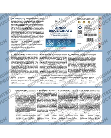 Zinc Bisglycinate 400 tablets | Bone, hair, nail & immune health