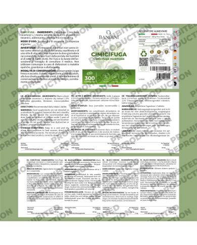 Black cohosh Racemosa tablets for menopausal symptoms