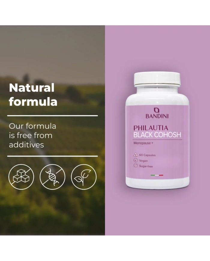 Black cohosh capsules for menopausal symptoms