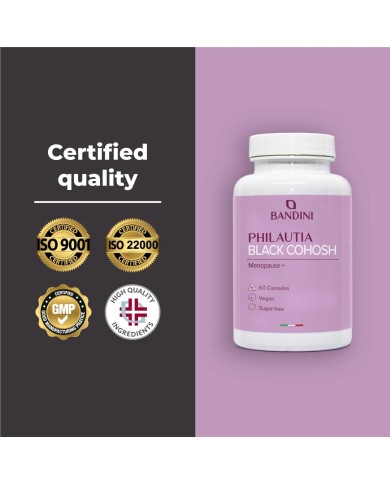 Black cohosh capsules for menopausal symptoms