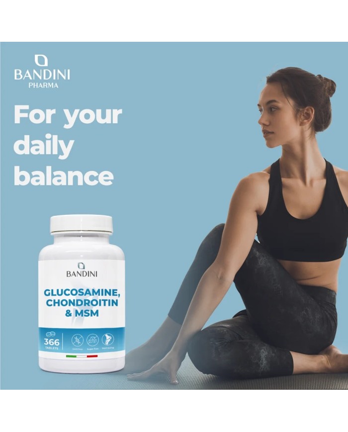 Glucosamine chondroitin 366 tablets for joints and cartilage