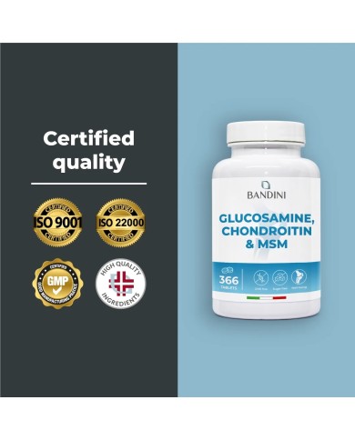 Glucosamine chondroitin 366 tablets for joints and cartilage