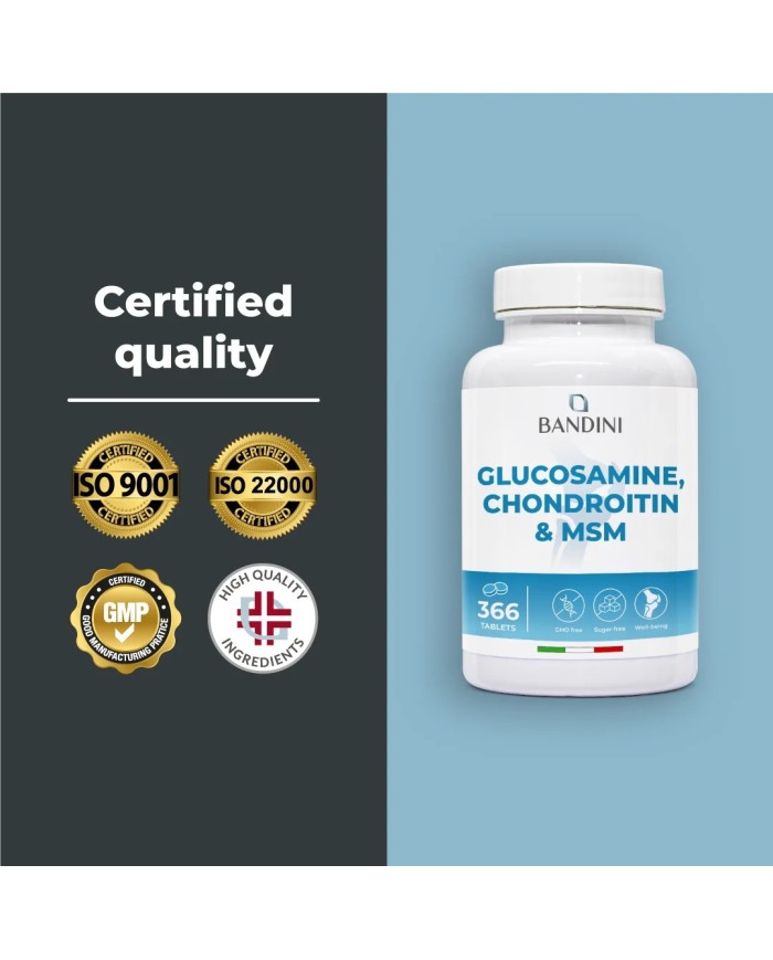 Glucosamine chondroitin 366 tablets for joints and cartilage