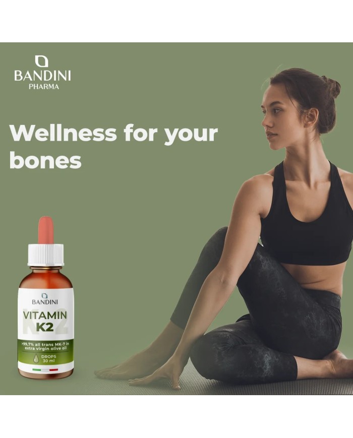 Vitamin K2 MK-7 in drops for Normal Bones and Blood Clotting