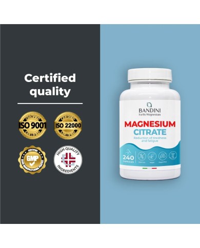 Magnesium citrate capsules for fatigue