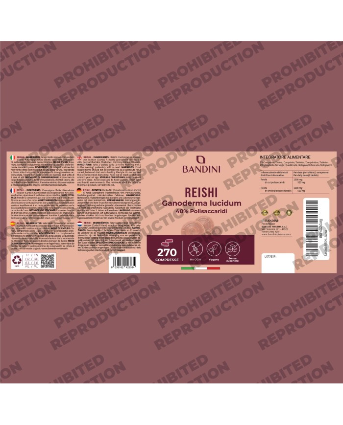 Reishi Ganoderma Lucidum Mushroom Tablets