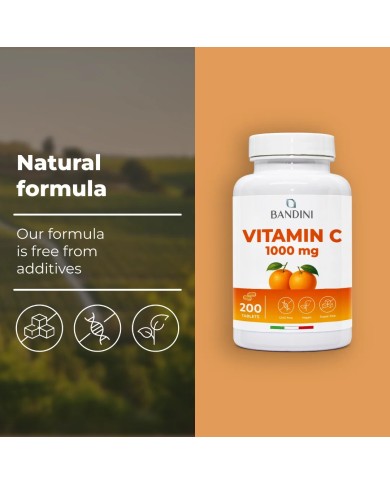 Vitamin C 200 tablets for the immune system