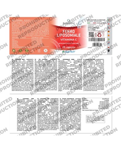Bandini® - Liposomal Iron 60 Capsules with Vitamins