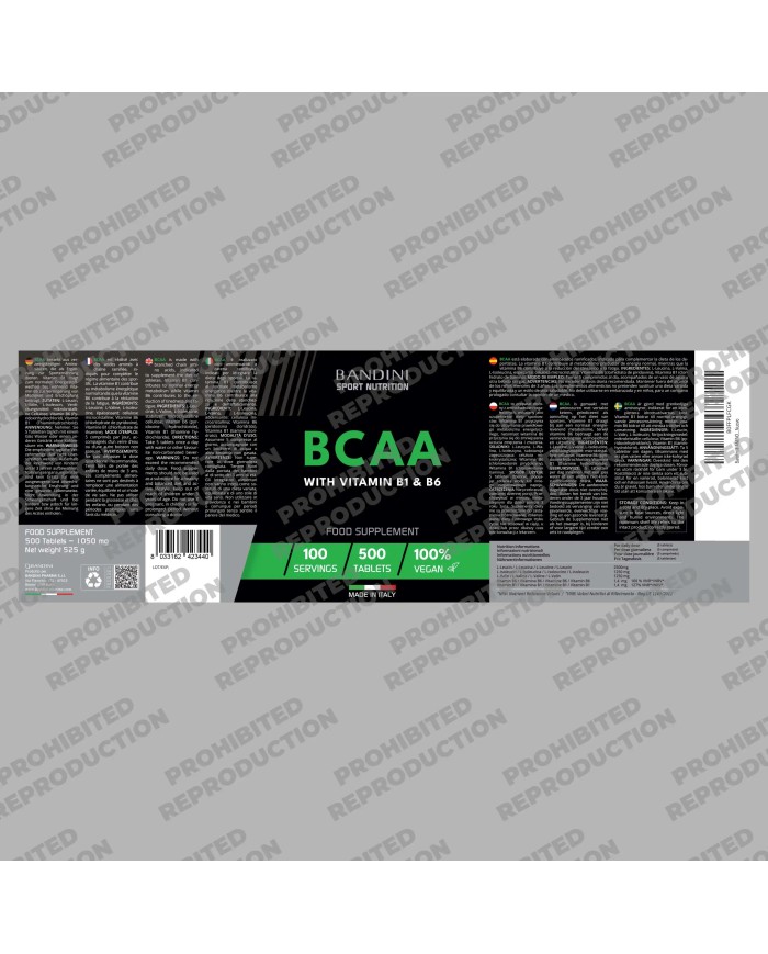 BCAA 500 branched-chain amino acid tablets for sports